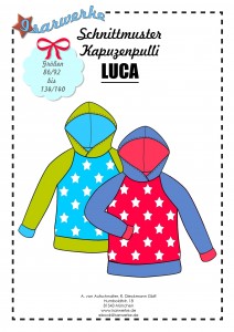 Kapuzenpulli LUCA Papierschnittmuster